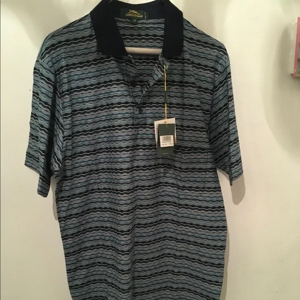 LONGCHAMP PARIS MENS POLO SHIRT HTF​​​​​​